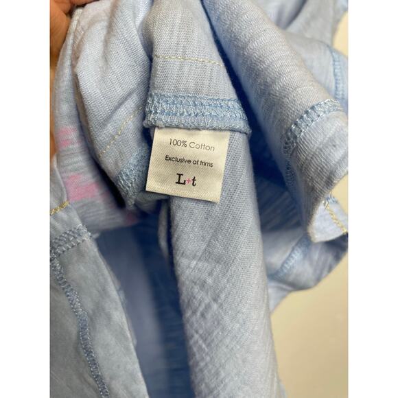 Label + Thread Womens Graphic Ava Tee - Sky World Peace Stars Size Large - Picture 7 of 8